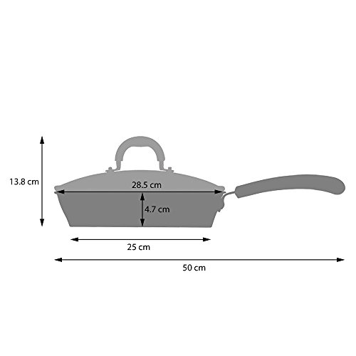 ProCook Gourmet Steel Frying Pan with Lid Set 24cm and 28cm