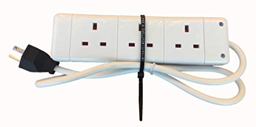 USA Kanada Travel Adapter Verlängerungskabel 3 UK-Steckdosen