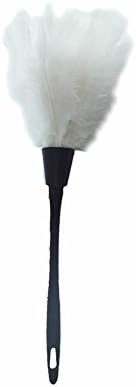MUMUTIPS 2-Pack Turkey Feather Duster, 14-Inch (White)