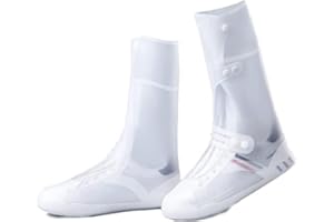 OZNTPCN Rain Shoe Covers, Waterproof Shoes, 1 Pair Non Slip Outdoor Cycling Shoes Overshoes, transparent