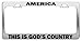 Produktbild Liz66Ward Amerika This is God's Country US Army Nummernschildrahmen Lustiges Metall Chrom Autozubehör Dekoration Geschenke