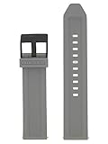 Diesel Uhrband Wechselarmband LB-DZ1878 Ersatzband Kautschuk 22 mm Grau