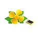 Produktbild TianranRT Blumen und grün Blätter DIY Mini Solar Angetrieben Grün Blatt Blume Kinder Pädagogisch Gadget Spielzeug (Gelb)