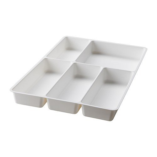 IKEA VARIERA Besteckkasten, Weiß, 31 x 50 cm