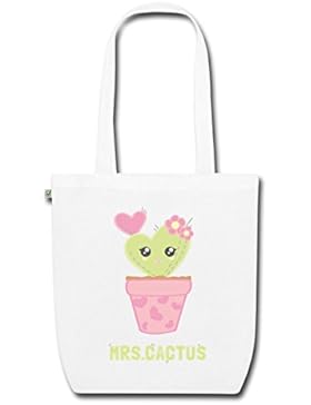 Niedlicher Kaktus Im Blumentopf Mrs Cactus Bio-Stoffbeutel von Spreadshirt®