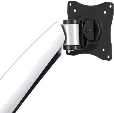 Auna LDT04-C024 Monitorhalterung Tischhalterung für 2 Monitore mit Kabelführungssystem (90° Schwenk / 360° Dreh / 130° Kippbereich, höhenverstellbar 0-30cm, bis 9kg/Monitor) - 9