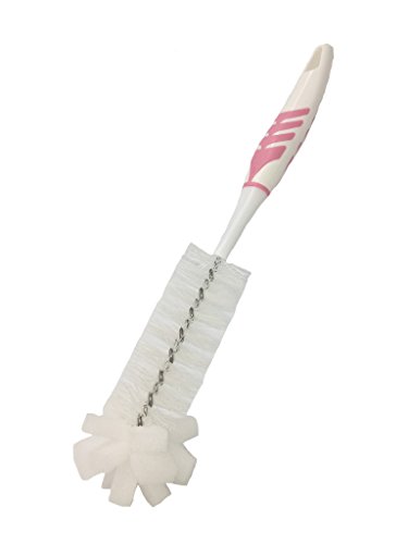 Preisvergleich Produktbild homestuff4you Flaschenbürste - Flaschenreinigungsbürste Lang für Babyflaschen, Trinkflaschen, Gläser, Tassen, Kaffee- und Teekannen (Rosa)