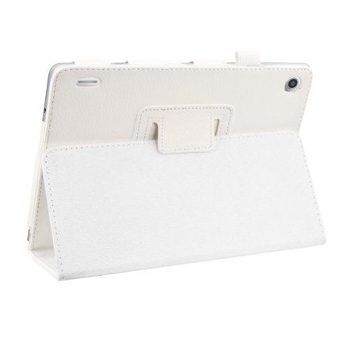 3in1 Set: kwmobile Hülle für Acer Iconia A1-810 / A1-811 – Tabletcover Slim Case Tablet Schutzhülle – Smart Cover Tabletcase Weiß + Folie, kristallklar + Stylus, Weiß - 4