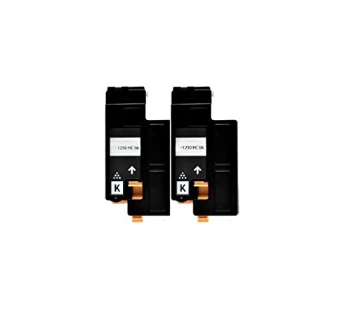 Dell 1250 SET 2 SCHWARZ kompatible Toner für DELL 1250c, 1350cn, 1350cnw, 1355cn, 1355cnw, C1760nw, C1765nfw, C1765nf, C17XX drucker