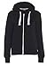 Black 4XL - Mahi New Womens Plain Zip Zipper Ladies Plus Size Hoodie Hooded Top Sweatshirt Jacket