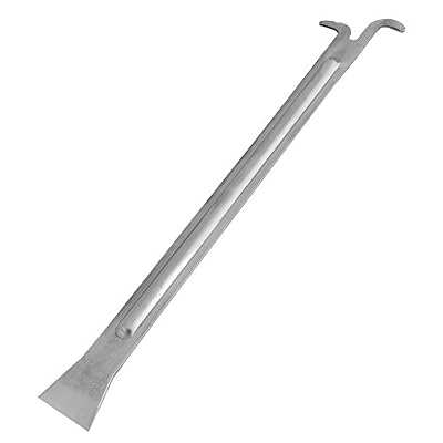 Walfront Lève-Cadres avec Deux Embouts en Acier Inoxydable Grattoir pour Ruche Outil Apiculture pour Apiculteur 390mm