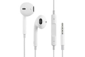 RR WCYDC In-Ear Wired Headphones 3.5mm Jack Noise Isolating Earbuds Lightweight Earphones Wired With Mic Volume Control Compatible with iPhone iPadPro Samsung Huawei Android MP3 Tablets Laptops and More device