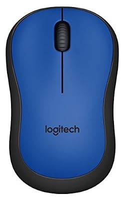 Logitech M220 SILENT - Souris-sans fil Ambidextre Silencieuse - Capteur Optique avec 90% de Réduction du Bruit - Fonction Auto-sleep - USB pour Windows - Mac - Chrome OS et Linux - Bleu