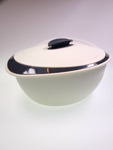 TUPPERWARE Thermo-Duo 2,5 L Grau Weiß Servieren Warmhalten C132 Iso-Duo