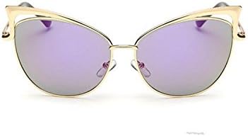 European and American style, Shenzhen tide ladies glasses metal hollow fashion sunglasses Metal PC Gold box amethyst QWERT 149*61*50*16*131mm