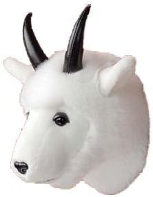 7" Mountain Goat Head Plush Stuffed Animal Walltoy Wall Mount