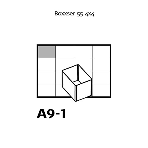 raaco Einsatzset, Ordnungssysteme, Typ 55 A: 16xA9-1, transparent, 105347 - 5