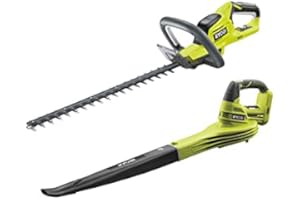 Pack RYOBI Taille haie 18V OnePlus Lithium OHT1845 - souffleur 18V OnePlus OBL1820S - sans Batterie ni Chargeur