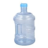 Nuevo material 100% PC. LIOOBO 5 litros de Botella de Agua Pura Botella de Agua Mineral Cubeta portátil para PC con asa portátil para Transporte de automóviles (5L)