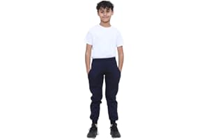 KHIM Jogging Trouser Terry Cotton Tracksuit Bottom Pant Kids Unisex Girls Boys Outdoor Activewear