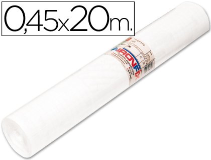 Aironfix 67002 - Rollo de lamina plástica autoadhesiva mate, 0.45 x 20 m, color blanco