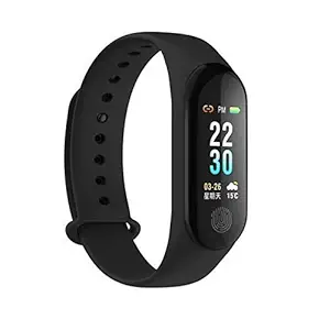 UrCart M4 Smart Fitness Band 2 Bracelet/Fitband, Heart Rate Monitor Sensor M2 OLED Bluetooth Wristband Waterproof Sports Health Activity Tracker Watch for Xiaomi Redmi 7A