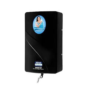 KENT Smart UV | 4 Stage Smart Online UV Water Purifier | Black Colour| High Purification Up to 60 L/hr