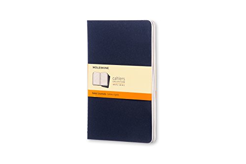 Télécharger Moleskine Set de 3 cahiers lignés Grand format Couverture souple 13 x 21 cm Bleu marine Livre eBook France