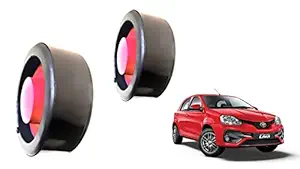 New Tech - Rear Ground Clearance Kit for ETIOS LIVA - 20 to 25 M.M. (Black and Red) - Set of 2 Pcs - Front side not Required