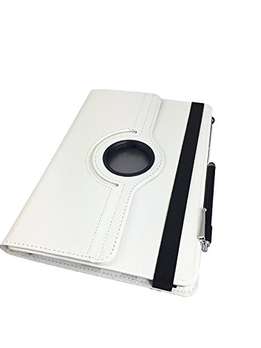 Tablet Tasche für Lenovo Tab2 A10-30 Schutz Hülle Etui Case + Touch Pen – 10.1 Zoll Perl Weiß 360? - 4