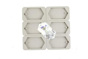 BOOWAN NICOLE Moules en résine de silicone pour fabrication de bijoux et pendentifs avec trou de suspension