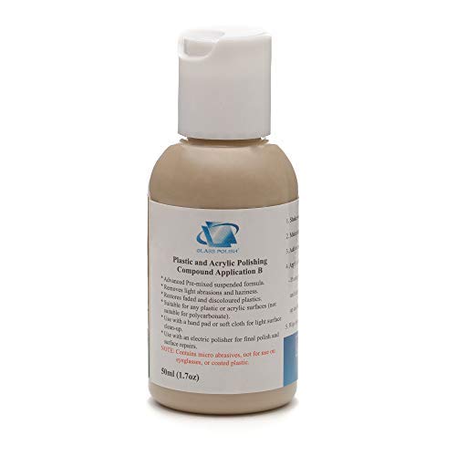 50 ml di plastica, acrilico, composto da Detergente, elimina il carattere impreciso, marchi di superficie, superficie di alcuno scolorimento B - APPLICAZIONE