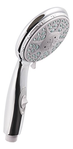Handbrause Top 3 Eco | Mit Wasserstoppfunktion | 3-fach verstellbar | Duschkopf | Brausekopf | Duschbrause | Chrom