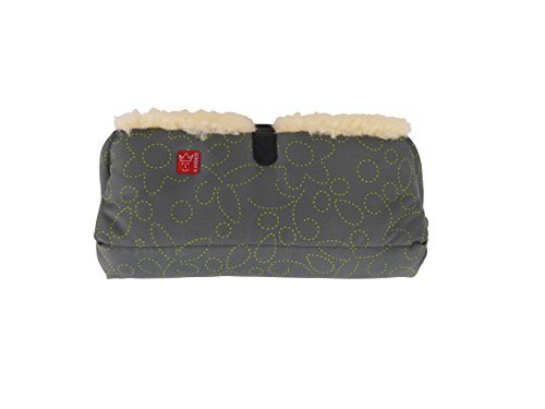Kaiser Big Double Handmuff (Grey/Lime Flower)
