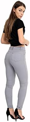 FASHION INDTYLE Ladies Stretchy Denim Womens Skinny Leggings Cotton Slim Jeggings