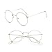 Produktbild rawuin 1 Vintage Herren Frauen Metall Frame Brille rund Brille Clear Lens Optische (# 007)