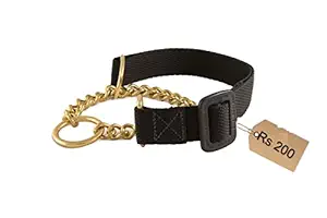 SUPER CHAIN Dog Chain Choke Pet Nylon Half Chain Collar Half Choker Dogs Collars Size - 1 inch Large and Medium Dog