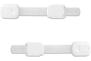 FYACCD Zabezpieczenie przed dziećmi do szafy i szuflad (2 sztuki), samoprzylepne zabezpieczenie szuflad dla niemowląt, do drzwi, szafek, lodówki i szuflad, z mocnym klejem, bez wiercenia