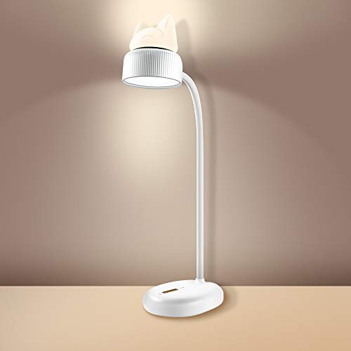 Preisvergleich Produktbild Cosalux Tischlampe Nachttischlampe Buchlampe LED Lampe Dimmbar Leuchte Tragbare Schreibtischlampe Augenschutz 360 Dreh USB Wiederaufladbar 3 Helligkeitsstufen und 3 Farbtemperaturen FR10