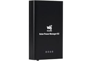 COOLWELL Solar Power Manager (C), Compatible with 6V~24V Solar Panels, Supports 3X 18650 Batteries(Not Include), Supports MPPT Function