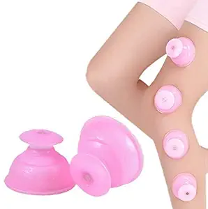 Zubehor's Cupping Massage Set 6pcs Silicone Body Cupping Therapy Vacuum Suction Cups Ventouse Anti Cellulite Pain Relief Stress Reduction