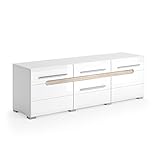  Vicco Lowboard Byanko Hochglanz Fernsehtisch TV-Schrank Sideboard Unterschrank