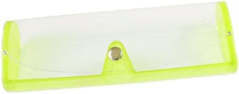 Slim Transparent Spectacle Eyeglass Case Soft Stud Close