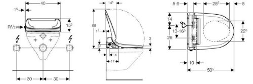 Geberit Dusch-WC-Aufsatz Aqua-Clean 4000 - 2