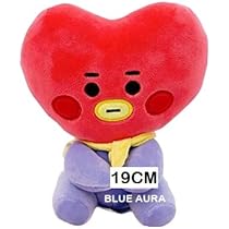 Buy Blue Aura BTS Plushies Toy Tata 19CM Big Size BT21 Sitting