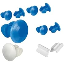 Tûche Kit 8 Bottoni Targa - 7 Blu E 1 Bianco Con Fermi Per Auto E Moto - Foto 5