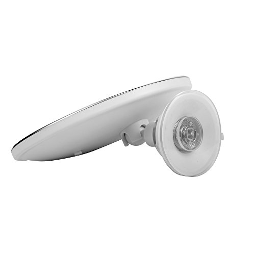 LED Kosmetikspiegel Beleuchtet mit 10-facher Vergrößerung und Saugnapf-Grundplatte von eLander, 360° Schwenkbar, Schminkspiegel mit Blendfreier Beleuchtung für Zuhause und Unterwegs - 2