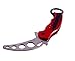 Produktbild Aaron Production taktisches klapp Metal Training für camping jagd angeln (rot silber) / Jagdmesser/ Trainingmesser für Übungen