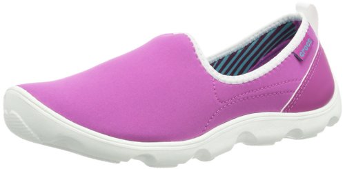 Crocs Duet Busy Day Skimmer, Women's Trainers - Purple (Vibrant Violet/White), 5 UK