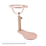 bastidor de pie para bordar Aros de bordado de varios tamaños: Diámetro: 21 cm (8,3 pulg.), 24 cm (9 pulg.), 28 cm.